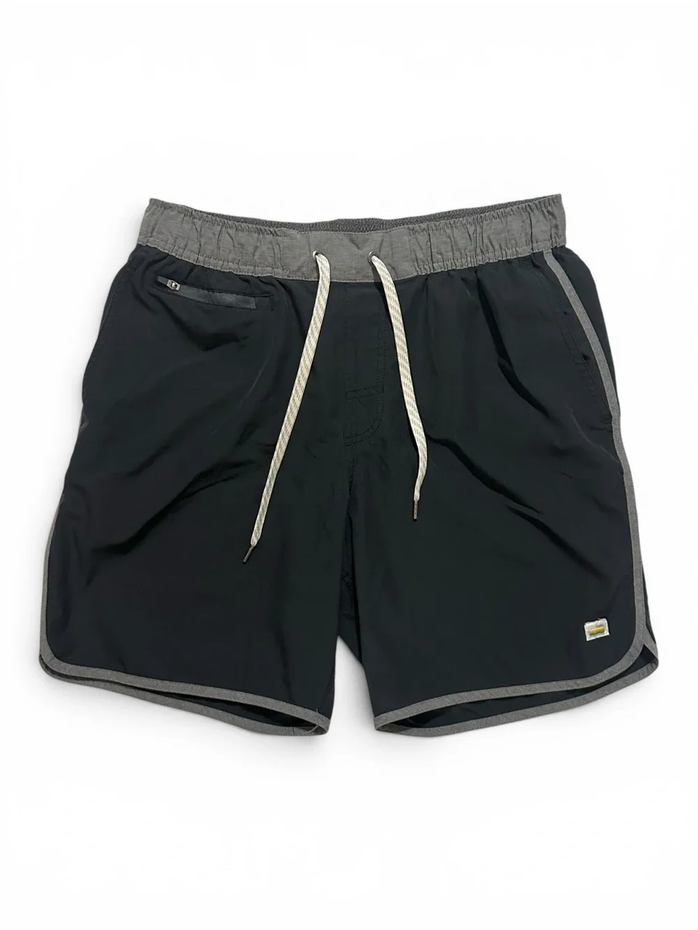 Vuori Men’s Banks Short Unlined 7” Black/Gray Medium